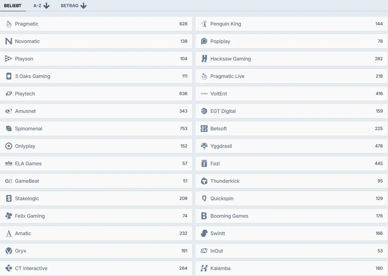 zoccer casino providers